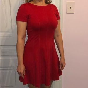 BANANA REPUBLIC: Red Skater Dress